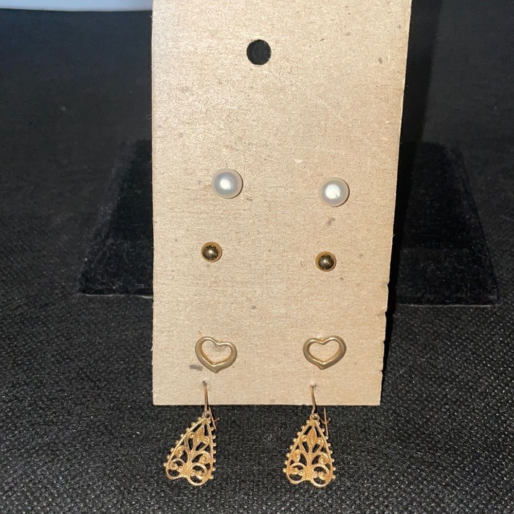 Four sets of earrings